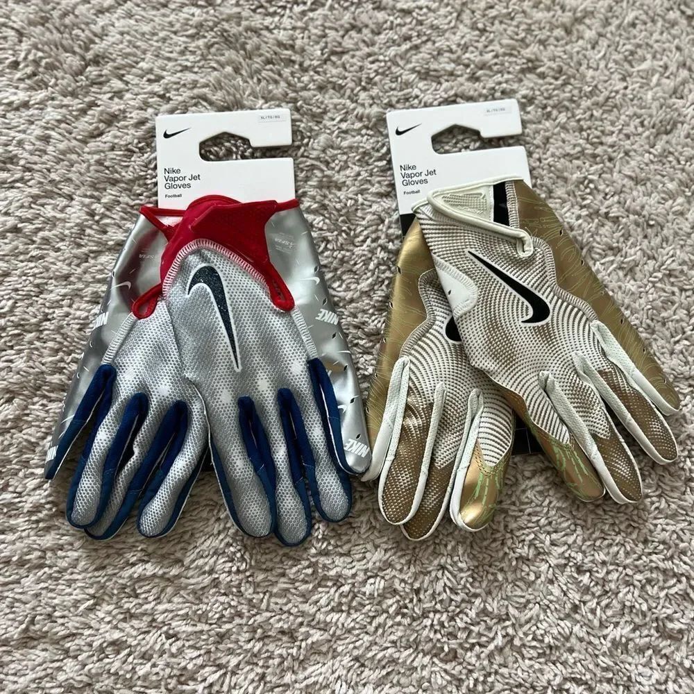 Lot of 2: Nike Adult Vapor Jet 7.0 & 8.0 Energy Football Glove